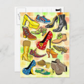 女性用シューズ ポストカード (正面/裏面)