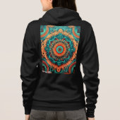 女性用ジップアップパーカー パーカ (裏面)