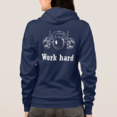 女性用ジムTシャツ パーカ (裏面)