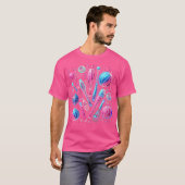 女性用ジャグリングクラブボール ジャグラー ジャグリング Tシャツ (正面フル)
