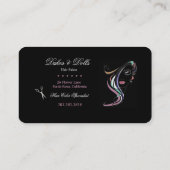 女性用スケッチ電気色 名刺 (裏面)