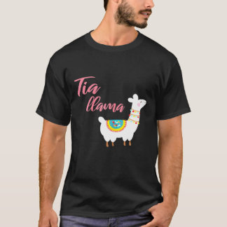 女性用スペイン語Tia Llamaおばさんトップス Tシャツ
