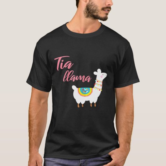 女性用スペイン語Tia Llamaおばさんトップス Tシャツ (正面)