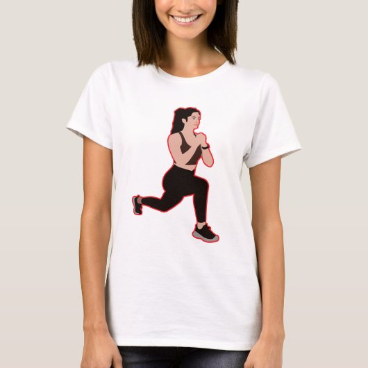 女性用スポーツTシャツ Tシャツ (正面)