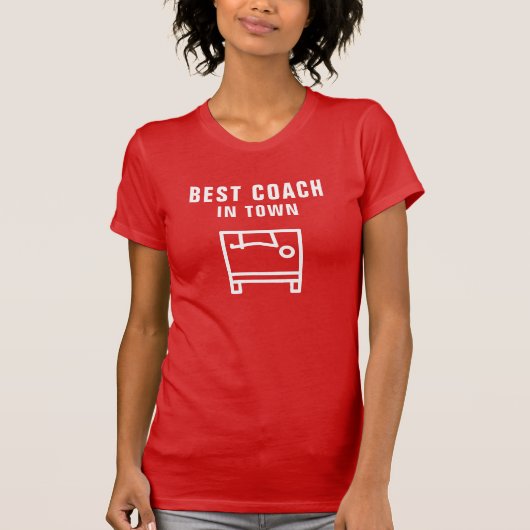 女性用スリムTシャツ |ピレ最高のス・コーチ Tシャツ (正面)