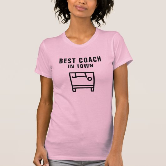 女性用スリムTシャツ |ピレ最高のス・コーチ Tシャツ (正面)
