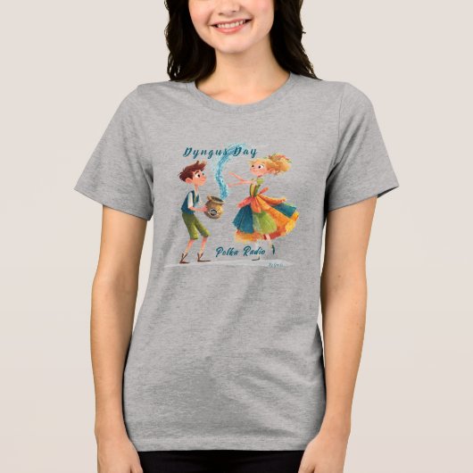 女性用ダインガスデーTシャツ トライブレンドTシャツ (正面)