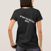 女性用チキン+n+tingz+Tシャツ Tシャツ (裏面)