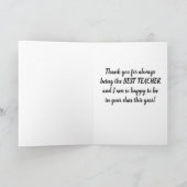 ***女性用ティーチ***クリスマスに*美しい言葉* シーズンカード (内部)