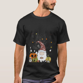 女性用ノーム パンプキン モンスターズ コウモリ おばけ ツリー コーヒー Tシャツ