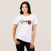 女性用ハロウィン吸血鬼Tシャツ トライブレンドTシャツ (正面全面)