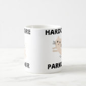 女性用ハードコアパルクール子猫 コーヒーマグカップ (中央)