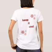 女性用ハーフスリーブTシャツ ガールズデザイン Tシャツ (裏面)