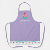 女性用パーソナライズされたカップケーキエプロン エプロン (正面)