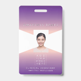 女性用ビジネス写真ID識別プラスチックカード バッジ