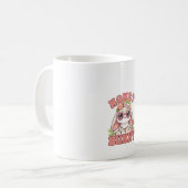 女性用ビンテージイースター ハニー バニー 花 うさぎ L コーヒーマグカップ (正面左)
