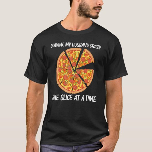 女性用ピザお母さイタリアンんスライス食品 Tシャツ (正面)