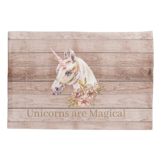 女性用ピローケース標準ユニコーン 枕カバー (裏面)