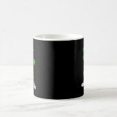 女性用フィットネスワニVネック コーヒーマグカップ (中央)