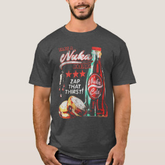 女性用フォールアウト ゲーム Tシャツ Nuka Cola Break Zap