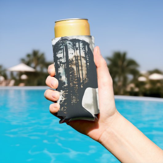 女性用フクロウの自然クール スリム缶クーラー (インサイチュ プール)