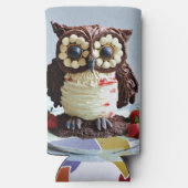 女性用フクロウの自然クール スリム缶クーラー (裏面)