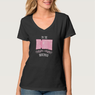 女性用ブライズメイドビッグマウスお揃いバチェラー Tシャツ