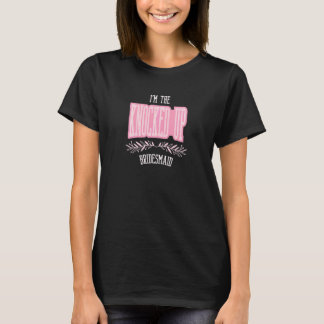 女性用ブライズメイド妊娠中マッチング・バチェラー Tシャツ