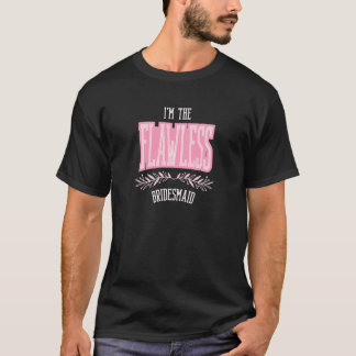 女性用ブライズメイド完璧なマッチングバチェラー Tシャツ