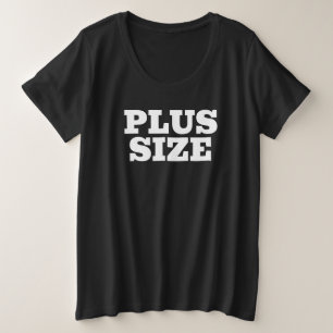 女性用ブラックプラスサイズTシャツ プラスサイズTシャツ