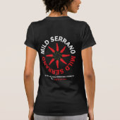 女性用ブラックミルドセラノTシャツ Tシャツ (裏面)