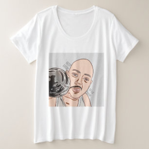 女性用プラスサイズ基本Tシャツ プラスサイズTシャツ