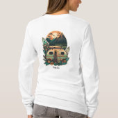 女性用ベーシックロングスリーブTシャツ Tシャツ (裏面)