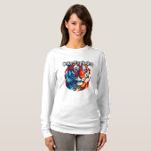 女性用ベーシックロングTシャツ Tシャツ (正面フル)
