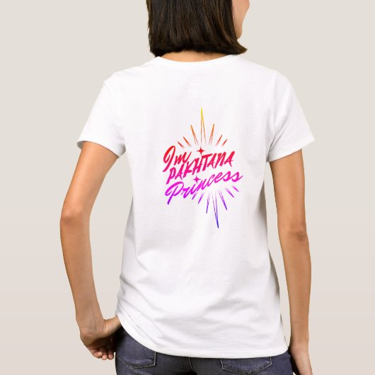 女性用ベーシックTシャツ。アフガン Tシャツ (裏面)