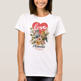 女性用ベーシックTシャツ amour アフガン Tシャツ