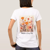 女性用ベーシックTシャツ Tシャツ (裏面)