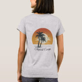 女性用ベーシックTシャツ Tシャツ (裏面)