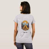 女性用ベーシックTシャツ Tシャツ (裏面フル)