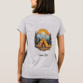 女性用ベーシックTシャツ Tシャツ (裏面)