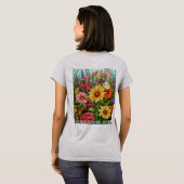 女性用ベーシックTシャツ Tシャツ (裏面フル)