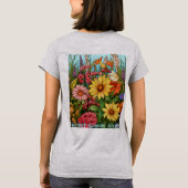 女性用ベーシックTシャツ Tシャツ (裏面)