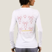 女性用ホワイトスウェットシャツ トライブレンドTシャツ (背面)