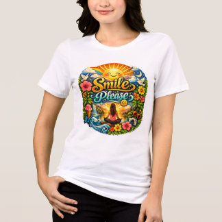 女性用ホワイトTシャツ トライブレンドTシャツ