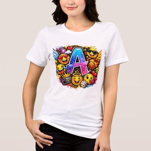 女性用ホワイトTシャツ トライブレンドＴシャツ (正面)