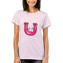 女性用ホースシューピッチングTシャツ