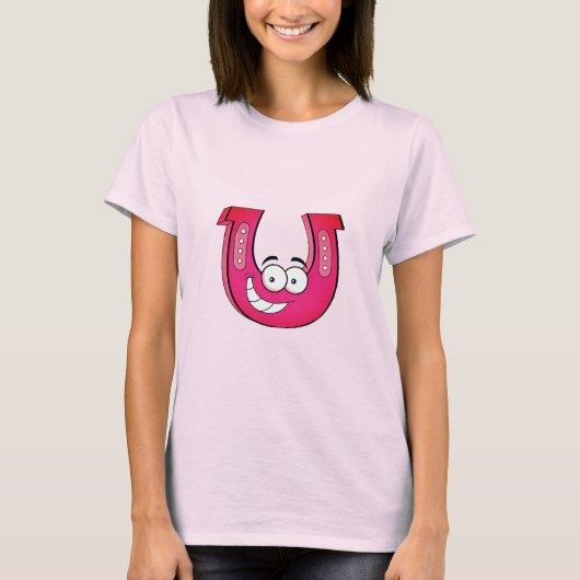 女性用ホースシューピッチングTシャツ Tシャツ (正面)