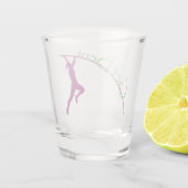 女性用ポールバーターを曲げる ショットグラス (裏面)