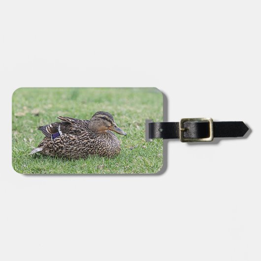 女性用マラルドのポートレート ラゲッジタグ (正面横)