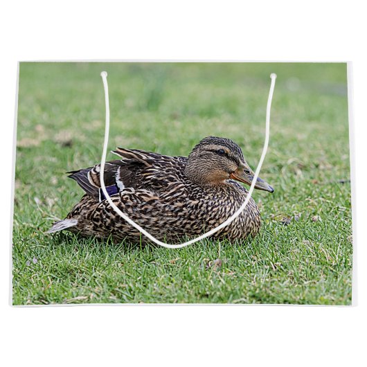 女性用マラルドのポートレート ラージペーパーバッグ (正面)